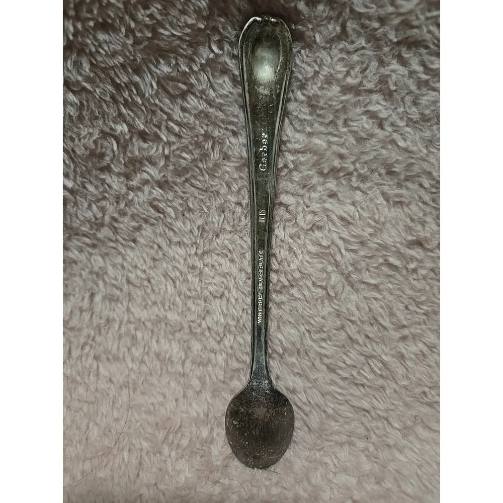 Antique Gerber by Winthrop silver‎ plated baby spoon